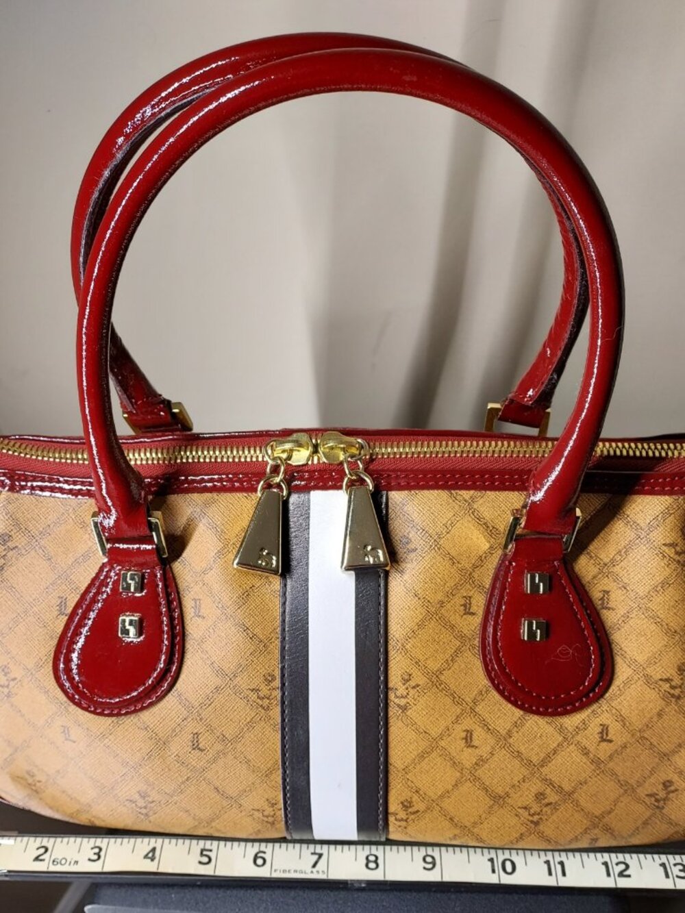 L.A.M.B. Gwen Stefani Burgundy Signature Satchel - NWOT - Picture 2 of 12